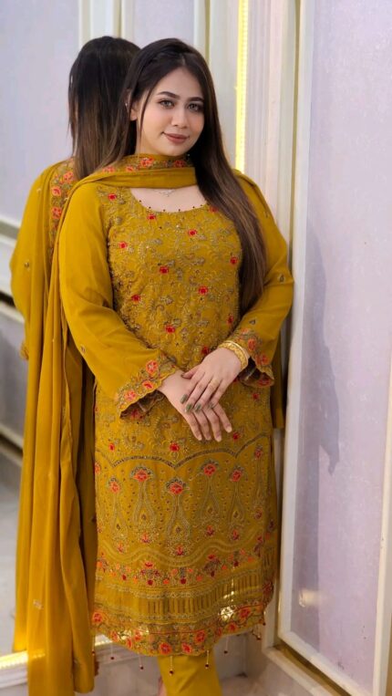 Jorjet embroidery four piece