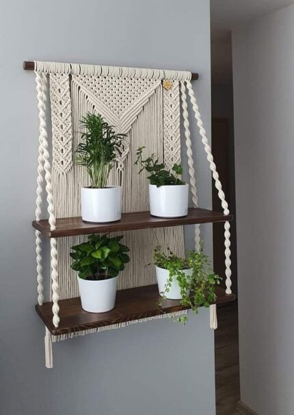 Macrame Wall Shelf